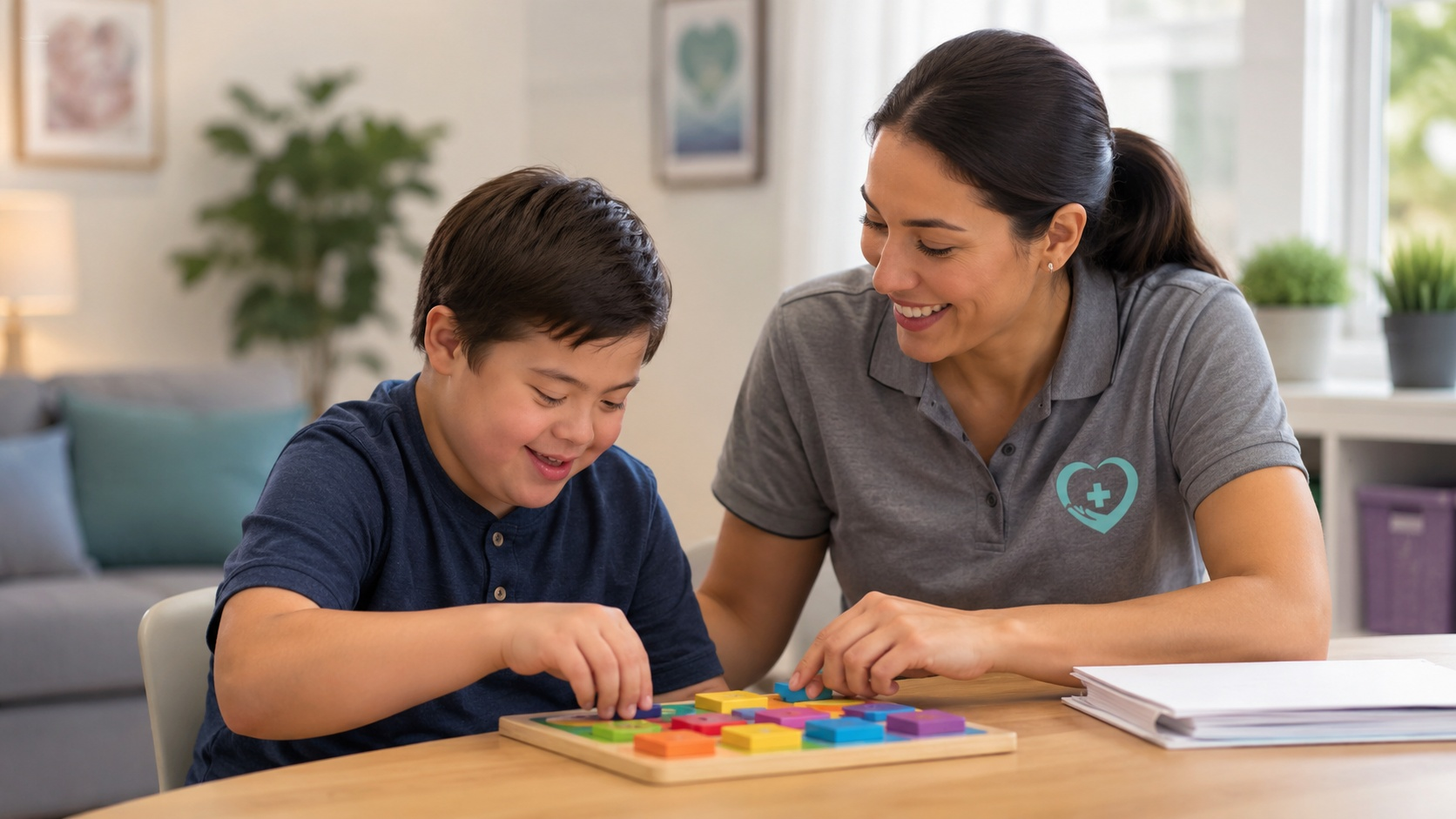ALT Nursing Services helping a child with disabilities
