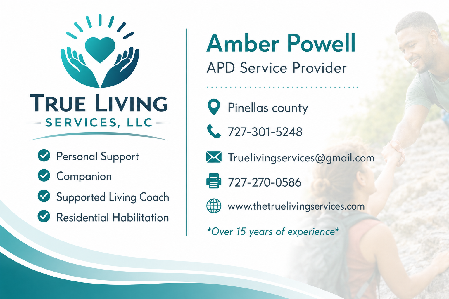 True Living Services provider card
